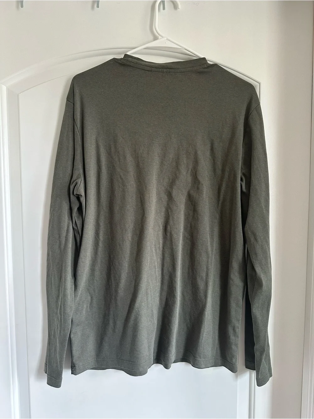 Banana Republic Men's Long-Sleeve Crewneck Shirt - Olive